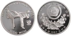 World Coins - Coin, KOREA-SOUTH, 5000 Won, 1987, , Silver, KM:66