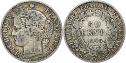 World Coins - France, 50 Centimes, Cérès, 1895, Paris, Silver, , Gadoury:419a, Le