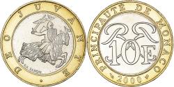 World Coins - Coin, Monaco, Rainier III, 10 Francs, 2000, , Bi-Metallic, KM:163