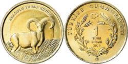 World Coins - Coin, Turkey, Mouflon d'Anatolie, Lira, 2015, , Bi-Metallic