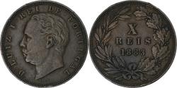 World Coins - Portugal, Luiz I, 10 Reis, 1883, Lisbon, Bronze, , KM:526