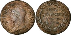 World Coins - Coin, France, Dupré, 5 Centimes, 1799, Geneva, , Bronze, KM:640.6