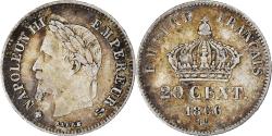 World Coins - Coin, France, Napoleon III, 20 Centimes, 1866, Strasbourg, , Silver