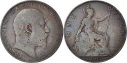 World Coins - Coin, Great Britain, Penny, 1907