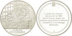 World Coins - France, Medal, La boite de conserve, Sciences & Technologies, , Silver