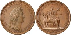 World Coins - France, Medal, Louis XIV, Politics, Society, War, Mauger, , Copper