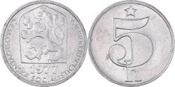World Coins - Coin, Czechoslovakia, 5 Haleru, 1977, , Aluminum, KM:86
