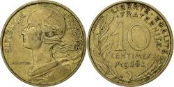 World Coins - France, 10 Centimes, Marianne, 1966, Paris, Aluminum-Bronze,