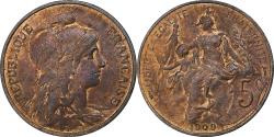 World Coins - France, 5 Centimes, Dupuis, 1909, Paris, Bronze, , Gadoury:165, KM:842