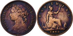 World Coins - Great Britain, Victoria, Farthing, 1879, Bronze, , KM:753