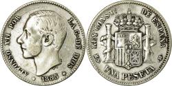 World Coins - Coin, Spain, Alfonso XII, Peseta, 1885, , Silver, KM:686