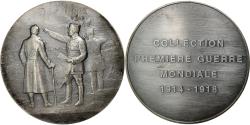 World Coins - France, Medal, Le général Mangin devant Douaumont, Pillet, , Silvered