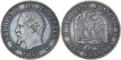 World Coins - Coin, France, Napoleon III, 2 Centimes, 1857, Lyon, small lion,
