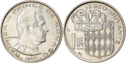 World Coins - Coin, Monaco, Rainier III, Franc, 1966, , Nickel, KM:140, Gadoury:MC