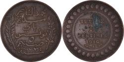 World Coins - Coin, Tunisia, Muhammad al-Nasir Bey, 5 Centimes, 1916/AH1334, Paris,