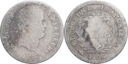 World Coins - France, 1/2 Franc, Napoléon I, 1808, Rouen, Silver, , KM:680.2