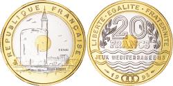 World Coins - Coin, France, Jeux Méditerranéens, 20 Francs, 1993, Monnaie de Paris, ESSAI