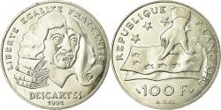 World Coins - Coin, France, Descartes, 100 Francs, 1991, , Silver, KM:996