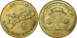 World Coins - France, Token, Apollo XIII, Lovell, Haise, Swigert, Bronze-Aluminium,