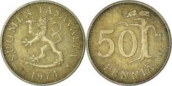 World Coins - Coin, Finland, 50 Penniä, 1974
