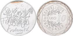 World Coins - France, 10 Euro, 2014, Sempé Fraternité Été, , Silver
