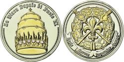 World Coins - Vatican, Medal, La Couronne Papale de Paul VI, , Copper Plated Silver