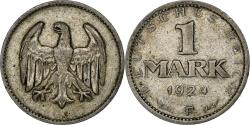 World Coins - GERMANY, WEIMAR REPUBLIC, Mark, 1924, Stuttgart, , Silver, KM:42