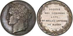 World Coins - France, Token, Société des Sciences, Art et Belles-Lettres, Macon, 1849