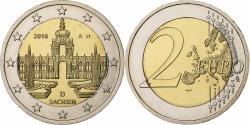 World Coins - Germany, 2 Euro, Sachsen, 2016, Berlin, Bi-Metallic,