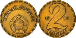 World Coins - Coin, Hungary, 2 Forint, 1980, , Brass, KM:591