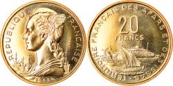 World Coins - Coin, FRENCH AFARS & ISSAS, 20 Francs, 1968, Paris, ESSAI, , Cupro-nickel