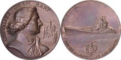World Coins - France, Medal, Jean Bart, Chevalier Jean Bart, Navire de Ligne, MDP, Bronze