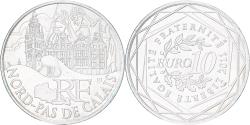 World Coins - France, 10 Euro, Nord-Pas de Calais, 2011, Paris, , Silver, KM:1880