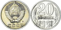World Coins - Coin, Russia, 20 Kopeks, 1991
