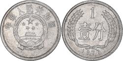 World Coins - Coin, China, Fen, 1977