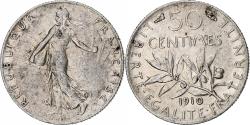 World Coins - France, 50 Centimes, Semeuse, 1910, Paris, Silver, , Gadoury:420