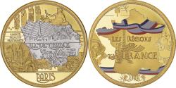 Us Coins - France, Medal, Les Régions de France, PARIS, , Copper Gilt