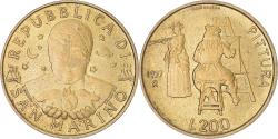 World Coins - Coin, San Marino, 200 Lire, 1997, Rome, , Aluminum-Bronze, KM:366