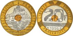 World Coins - Coin, France, Mont Saint Michel, 20 Francs, 1996, Paris, , Tri-Metallic