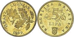 World Coins - Coin, Croatia, 5 Lipa, 1999