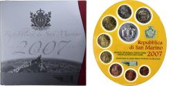 World Coins - San Marino, 1 Cent to 2 Euro, BU, 2007, Rome,