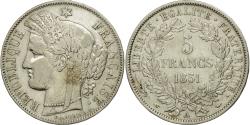 World Coins - Coin, France, Cérès, 5 Francs, 1851, Paris, , Silver, KM:761.1
