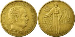 World Coins - Coin, Monaco, Rainier III, 50 Centimes, 1962, , Aluminum-Bronze
