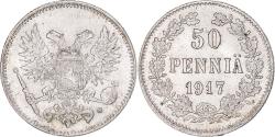 World Coins - Coin, Finland, Nicholas II, 50 Penniä, 1917, Helsinki, , Silver