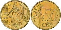 World Coins - France, 50 Euro Cent, 1999, Paris, Nordic gold,