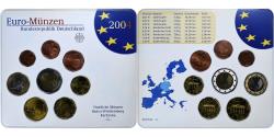 World Coins - GERMANY - FEDERAL REPUBLIC, Set 1 ct. - 2 Euro, FDC, Coin card, 2004, Karlsruhe