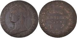 World Coins - France, 5 Centimes, Dupré, 1793 / AN 5, Paris, Bronze,
