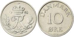 World Coins - Denmark, Frederik IX, 10 Öre, 1958, Copenhagen, Copper-nickel,