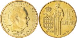 World Coins - Coin, Monaco, Rainier III, 10 Centimes, 1995, Paris, BU,