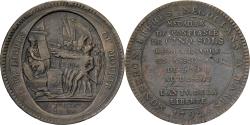 World Coins - France, Monneron de 5 Sols, 1792, Bronze,